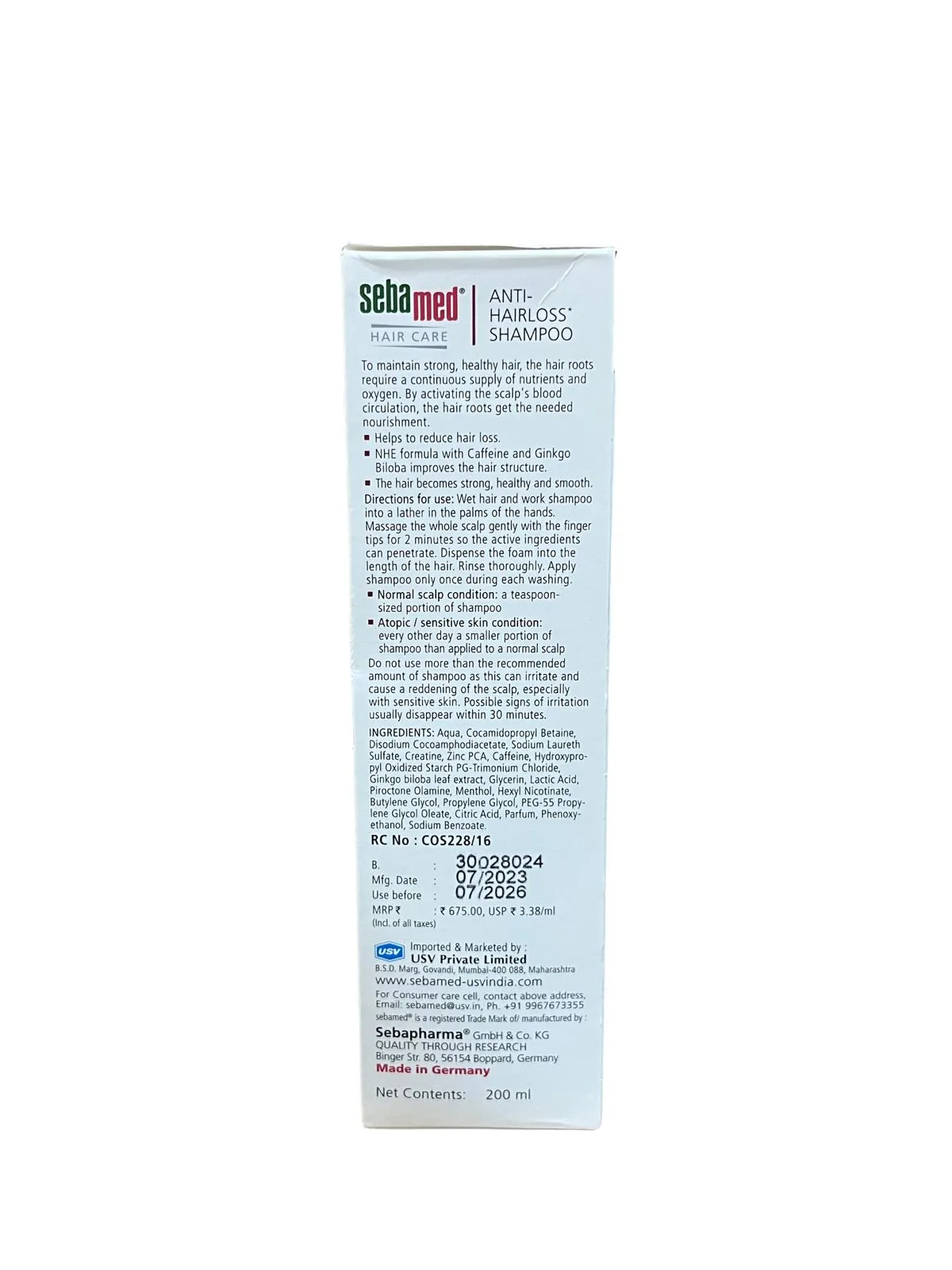 Sebamed Anti-Hairloss Shampoo