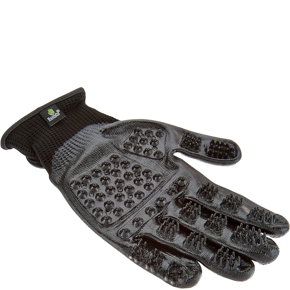 Small Black Deshedding Gloves by HandsOn Gloves