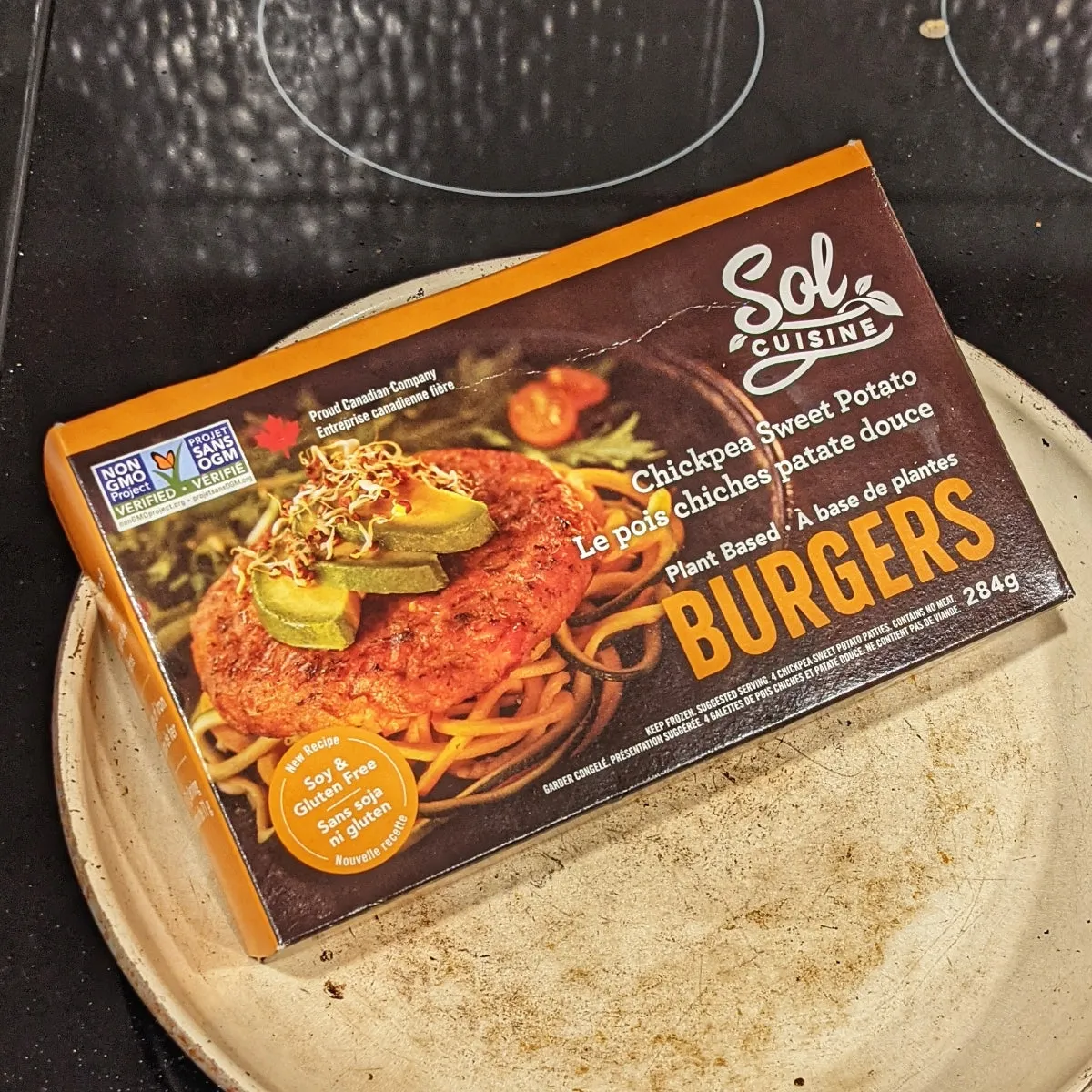 Sol Cuisine - Chickpea Sweet Potato Burger