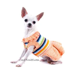 Spring Dog Dress Peach  DF40
