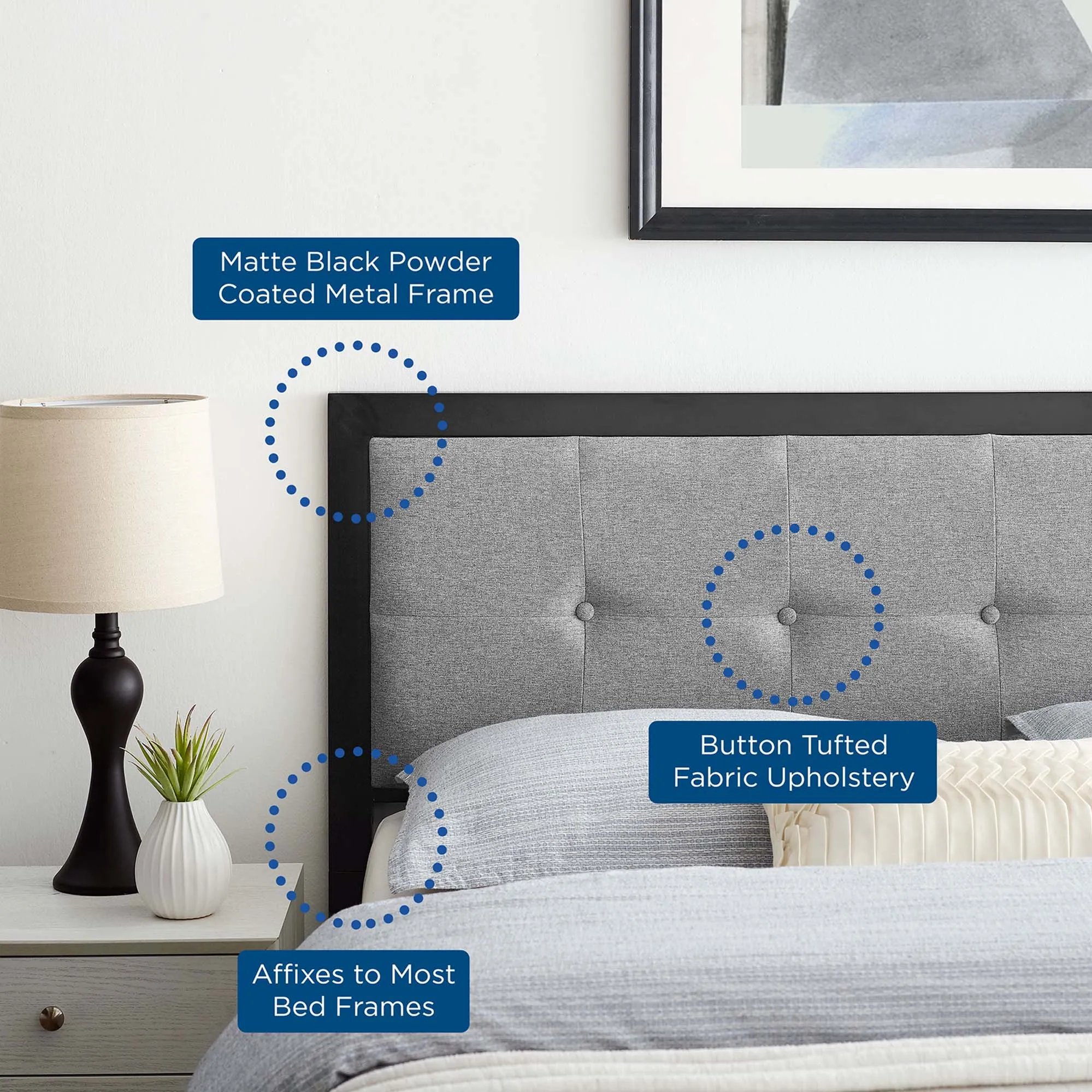 Teagan Tufted Headboard by Modway
