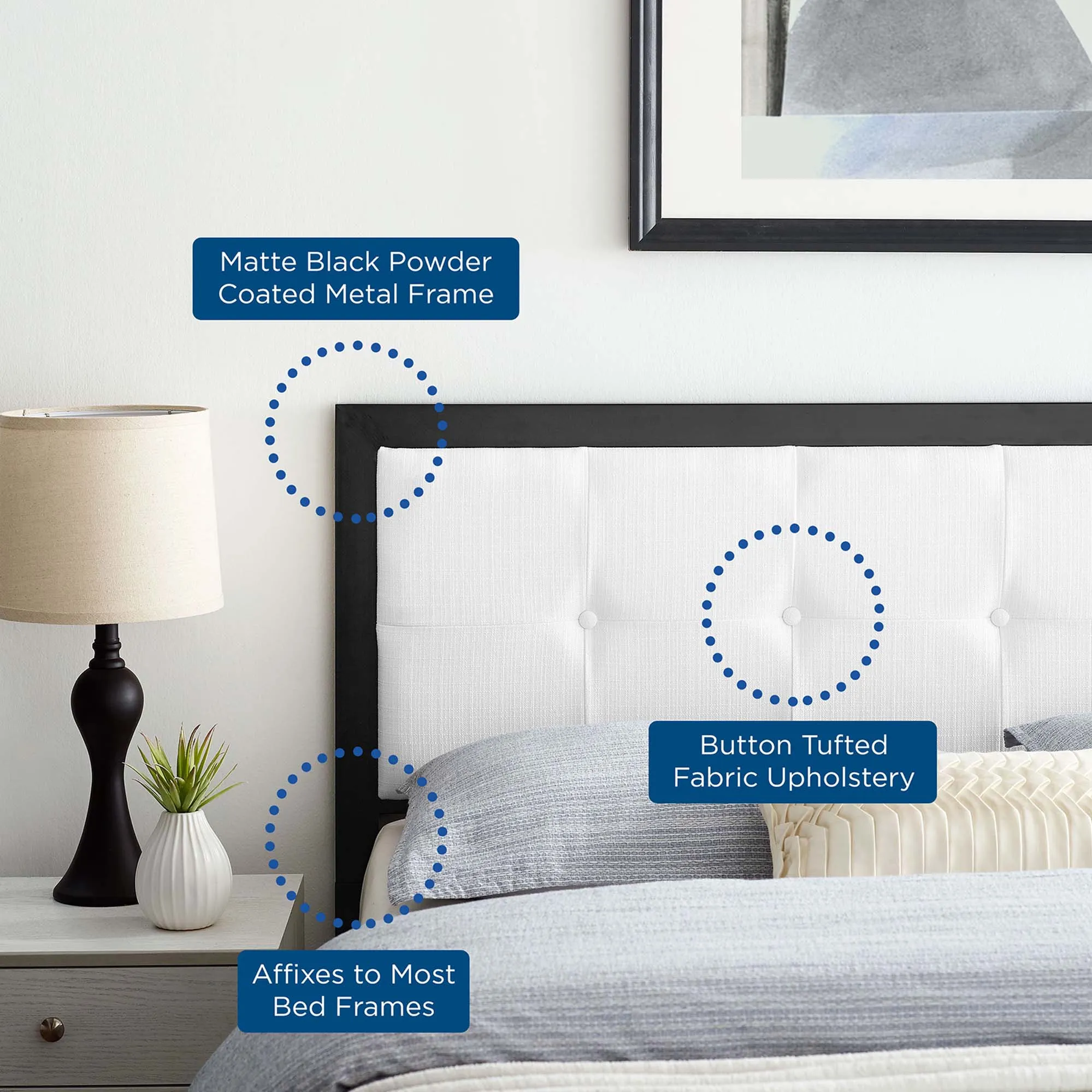 Teagan Tufted Headboard by Modway
