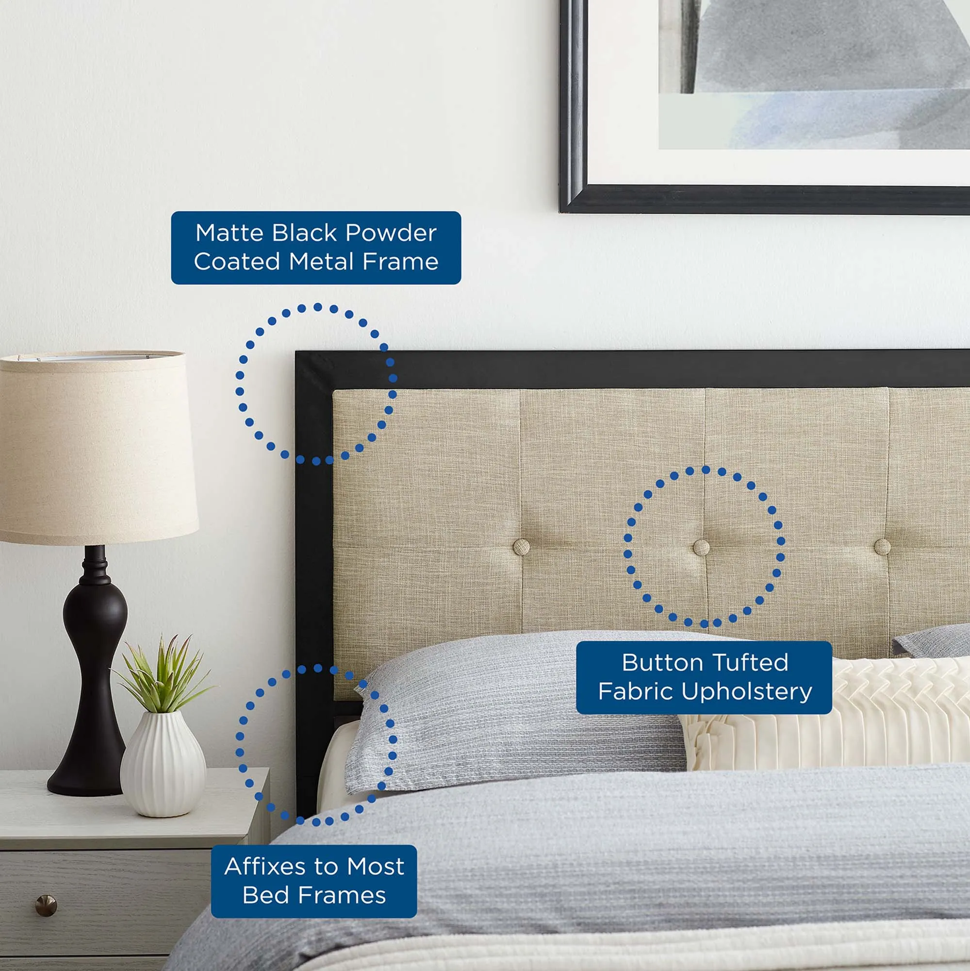 Teagan Tufted Headboard by Modway