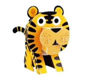 Tiger 3D Puzzle | Lays Perfect In Bottom of a Shoebox!