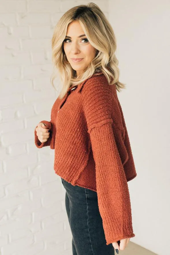 Tillie Textured Button Up Sweater