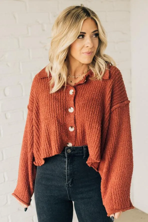 Tillie Textured Button Up Sweater