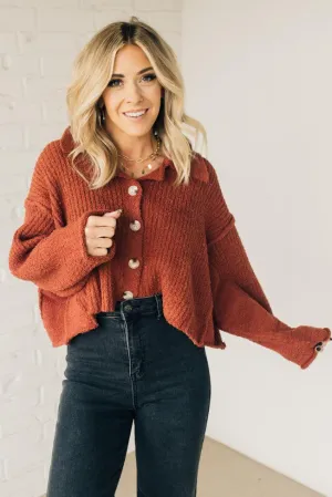 Tillie Textured Button Up Sweater