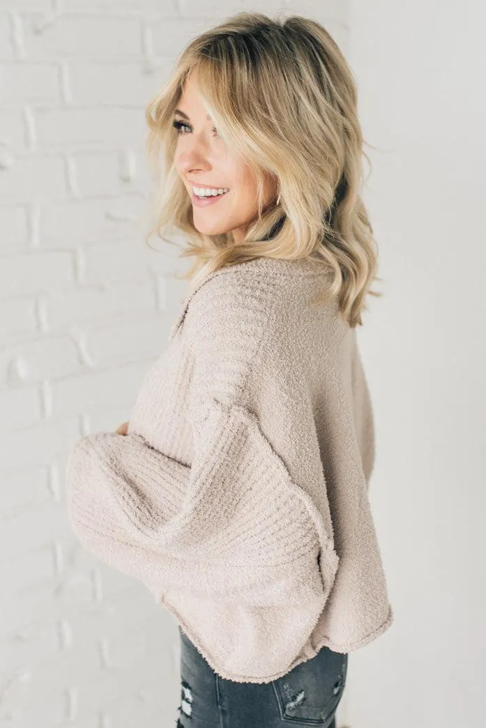 Tillie Textured Button Up Sweater