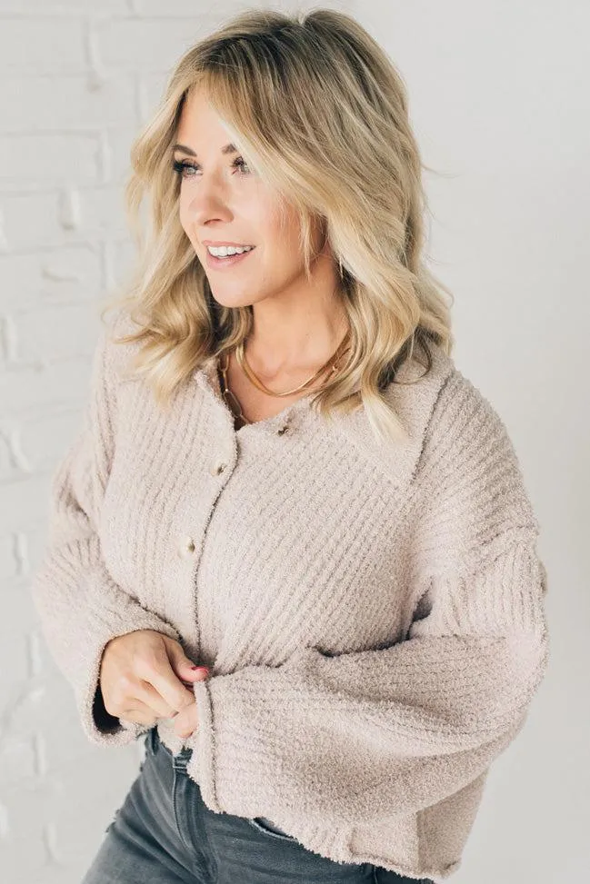 Tillie Textured Button Up Sweater