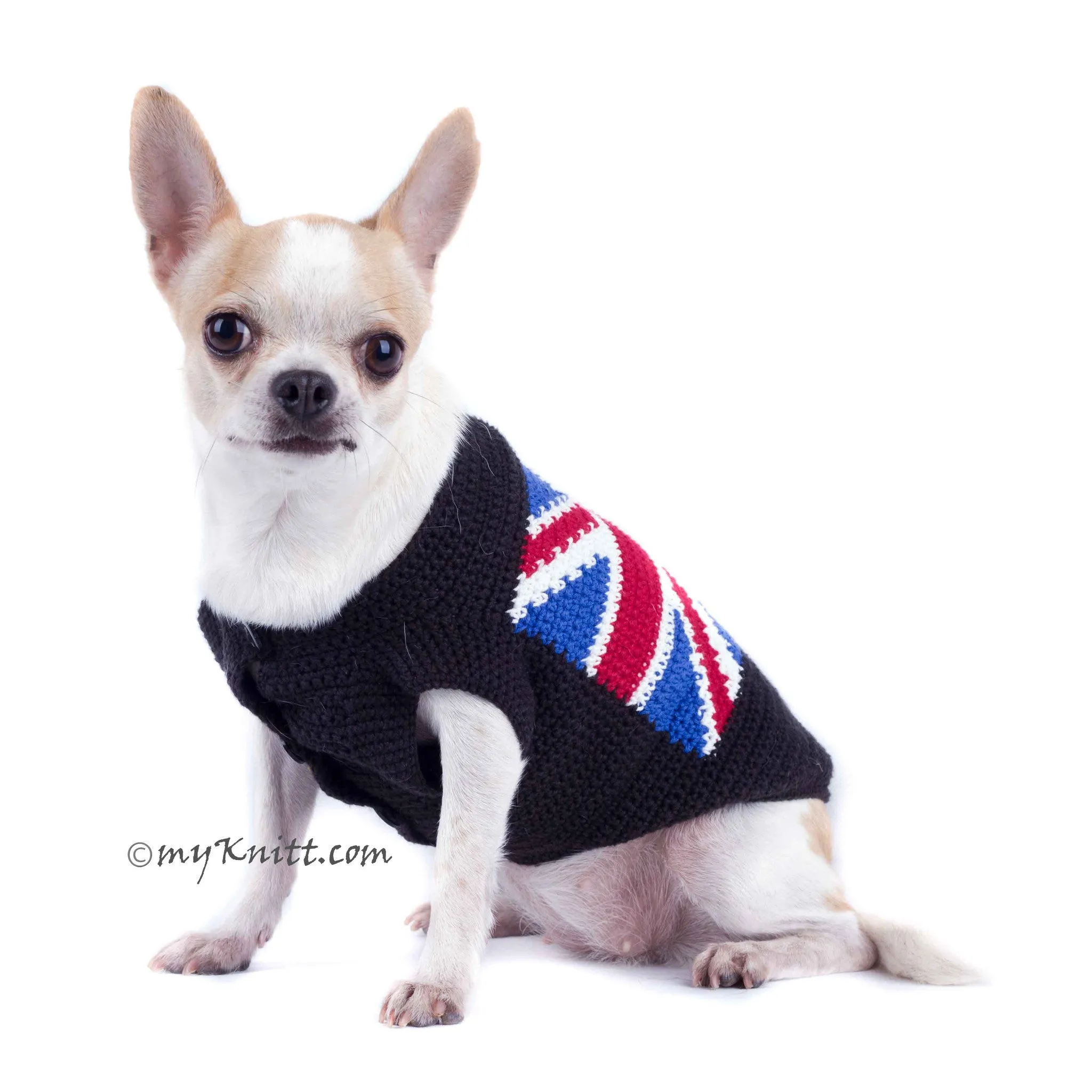 Union Jack Dog Clothes UK British Flag Shirts DK789
