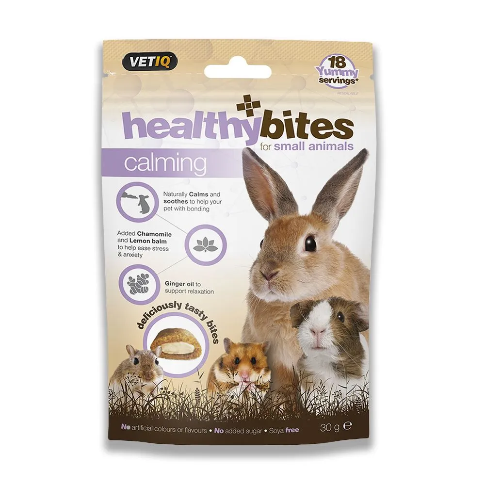Vet IQ Healthy Bites Treats, Calming, Small Animal, 30g