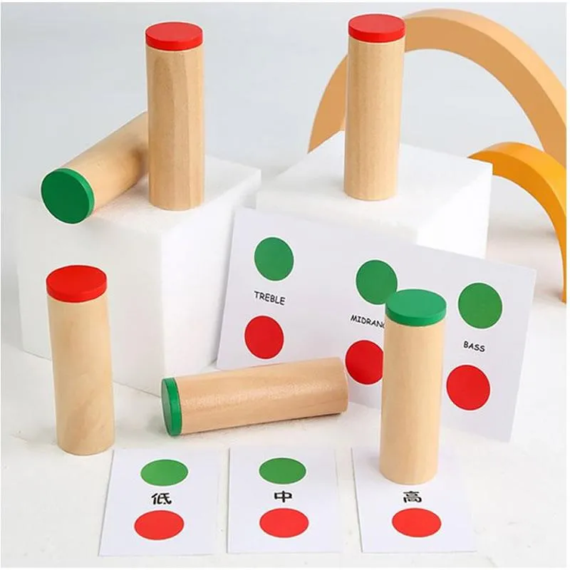 Wooden Montessori Sound Matching Fun Game For Kids- KQ-3