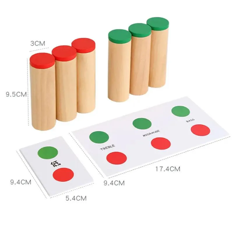 Wooden Montessori Sound Matching Fun Game For Kids- KQ-3