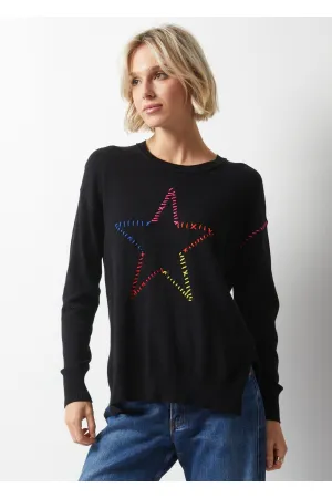 Zaket & Plover  Super Star Sweater  Black